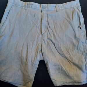 Ocean Current Gray Flat Front Shorts